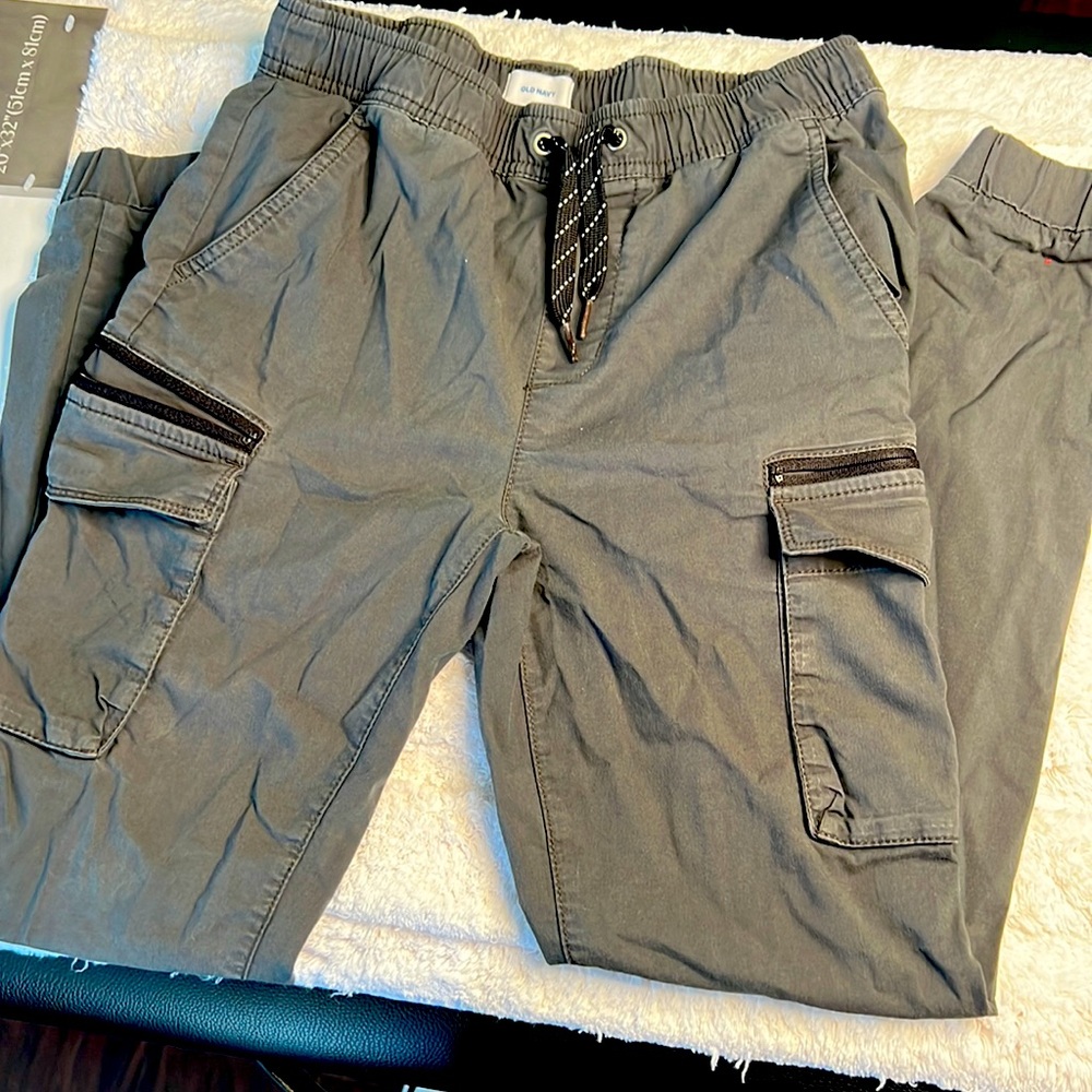 Dark grey boy old navy joggers size 10